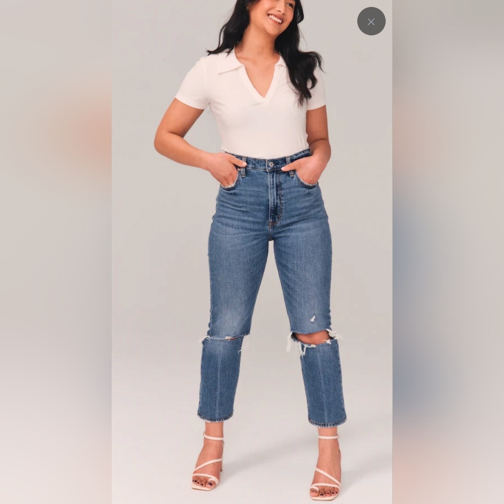 Abercrombie Ankle Straight Jeans